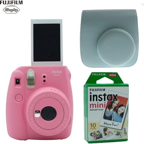 Original Fujifilm INSTAX Mini 9 Instant Camera Film Gift Bundle New 5 Colors Christmas Drop Shipping Instant Camera Photo Camera