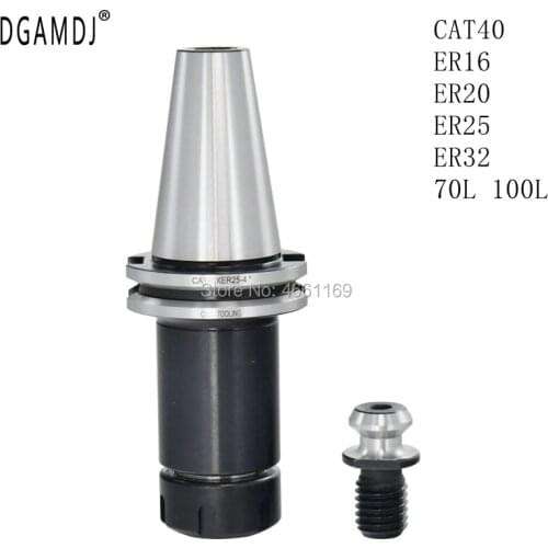 Chuck tool holder milling CAT40 ER16 ER20 ER25 ER32 70L 100L knife shank for CNC machining center spindle tool holder