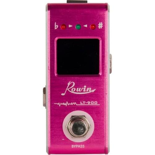 Rowin LT-900 Guitar Tuner Pedal High Precision Extremely Fast Tuning Ultra Wide Back-Light LCD Display