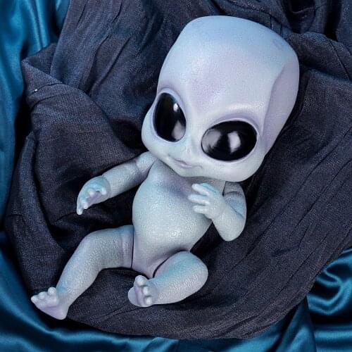 NPK 14inch realistic reborn baby Alien doll hand-detailed paiting vinyl toy collectible baby