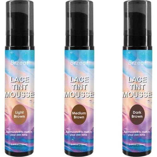 100ml Lace Tint Spray For Lace Wigs Adhesive Bond Glue Custom High Quality Lace Wig Toupee Three Color Spray