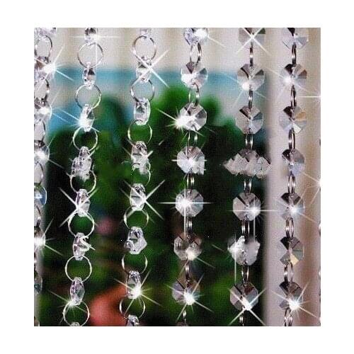 5meter/lot,AAA+ size 14mm wedding tree Crystal glass bead curtain / bright Crystal Curtain / Wedding Decoration / Room Divider