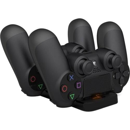 Dual USB Charging Dock Station Stand for PS4 PlayStation 4 Game Controller Handle Charger Cradle Bracket for PS 4 Controller