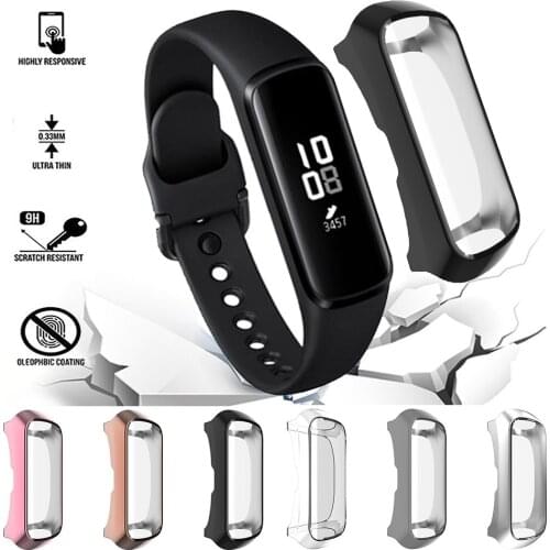360 Screen Protect Cover for Samsung Galaxy Fit Smart Watch Case Scratch-resistant TPU Shell Bumper Accessories SM-R370