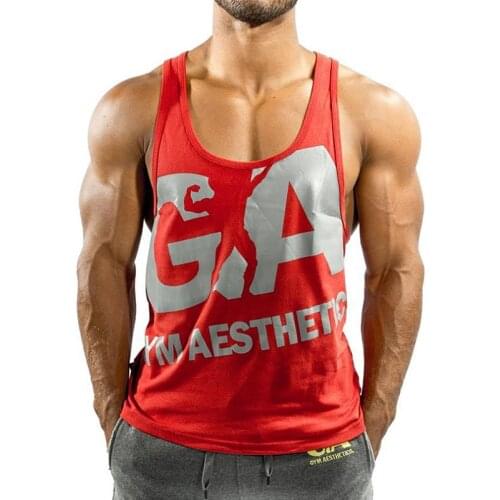 2020New Mens Fitness Vest Sports sleeveless shirtTraining Bodybuilding Cotton Waistcoat Summer Casual Sports Running tank tops