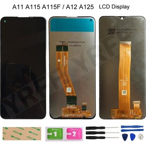 LCD For Samsung Galaxy A11 A12 A115 A115F A125 LCD Display With Touch Screen Digitizer Assembly Repair Parts OLED Good Quality