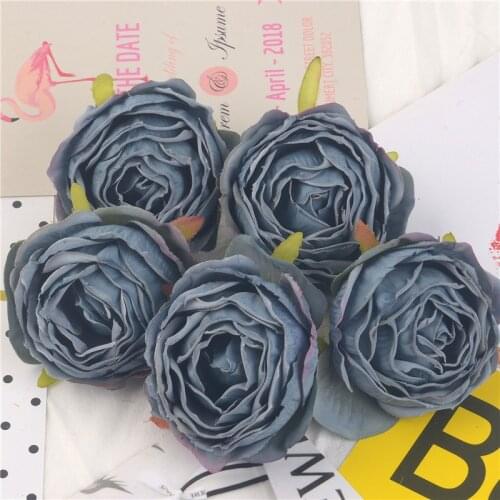 10pcs 7cm Silk High Quality Artificial Rose Flower Head For Home Wedding Decoration DIY Garland Accessories Fake Flowers