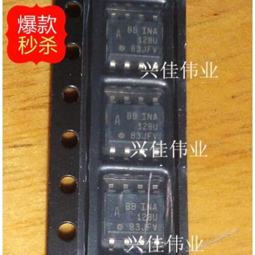 10PCS New original authentic INA128UA 128U SOP8 BB Linear Instrumentation Amplifier