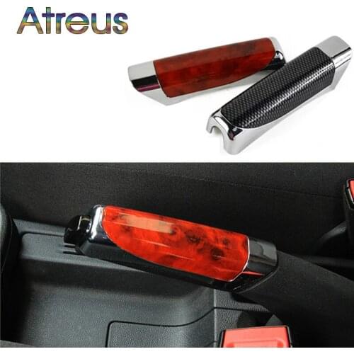 Atreus Car Handbrake Protector Cover Decoration For Toyota Avensis Rav4 Audi Q5 A6 Renault Captur Skoda Yeti Ford Mondeo Kuga