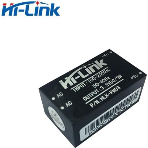 Free Shipping 2pcs/Lot Hi-Link HLK-PM03 AC-DC 220V to 3.3V 3W Step Down Buck Isolated Power Supply Module