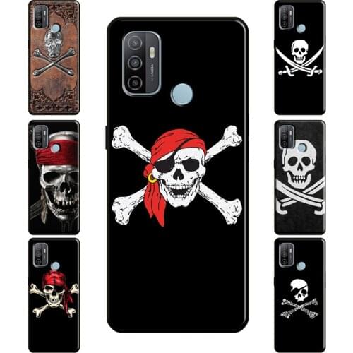 Pirate Skull Case For OPPO A52 A72 A92 A15 A83 A91 A3S A5S Reno 4 Pro Z 2Z A31 A53 A9 A5 2020 Coque