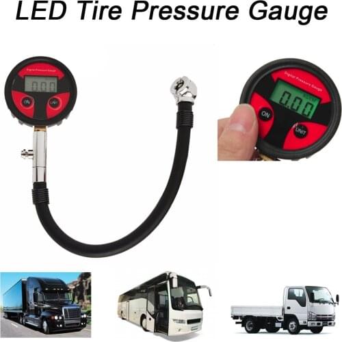 Tire LCD Digital Air Pressure Gauge Meter Auto Motorcycle Car Truck Automobiles