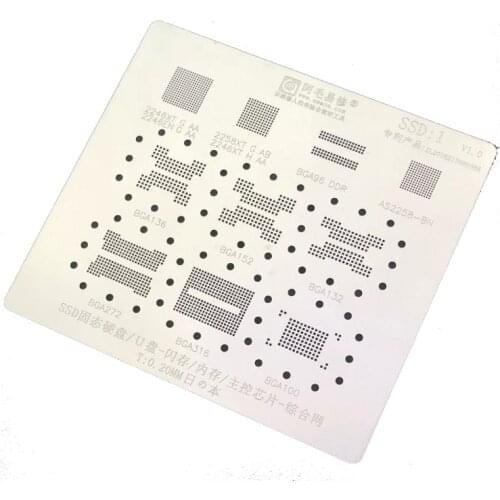 For SSD U-Disk Nand Flash BGA152 BGA132 BGA316 BGA272 Main Control 2246 BGA Stencil Reball reballing Pin Heat Template Tin Plant