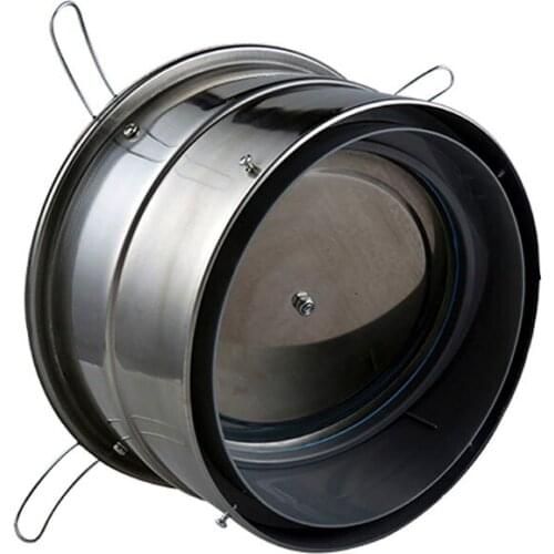 Flue pipe check valve smoke valve bathroom kitchen pipe valve exhaust stainless steel 160-190mm