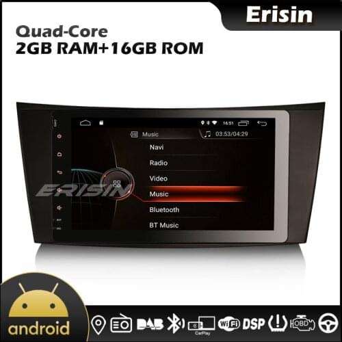 Erisin EU Warehouse 4281 8" HD Android 10.0 GPS TPMS DAB DVD CarPlay DSP Car Radio for Benz CLS Class W219 E Class W211 G Class