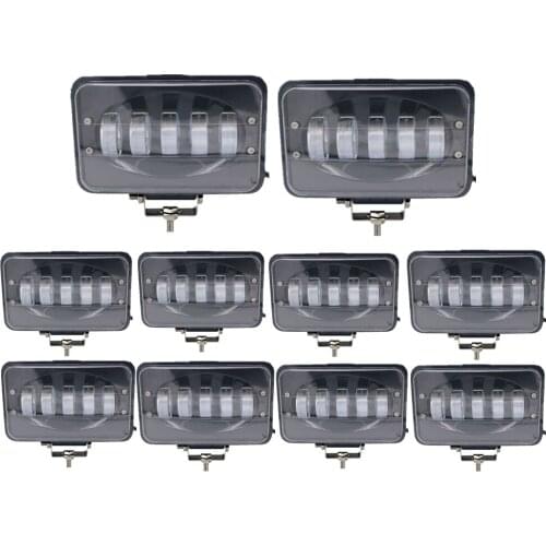 10pc/Pack 6" 50W Car LED Work Light Bar Driving Lamp Offroad Boat Tractor Truck 4x4 SUV Fog Light 12V 24V Headlight ATV Led Bar