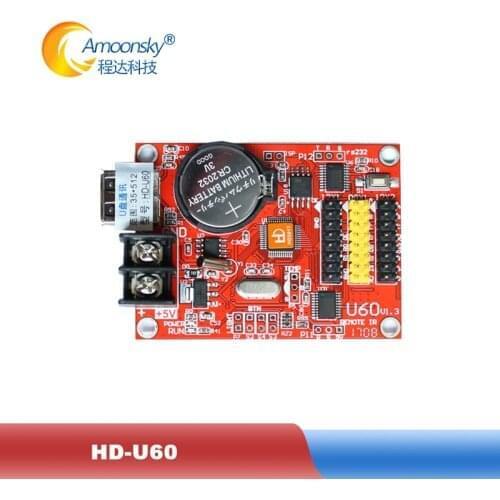 HD-U60 Huidu asynchronous card u disk led display control card for scrolling message screen