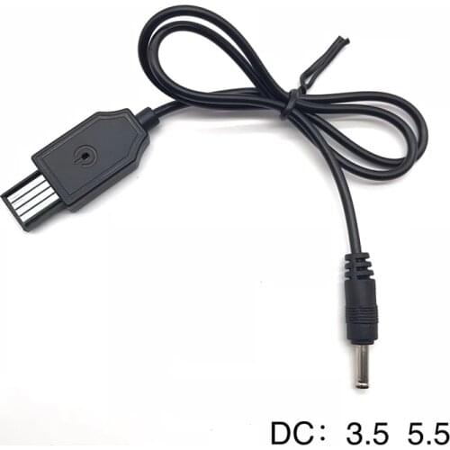 USB to DC 3.5mm 5.5mm charger adapter cable 5v to 4.2v strong light flashlight headlight charging cable 18650 special