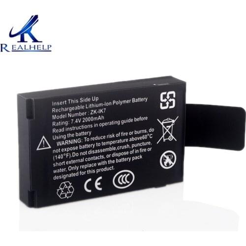 IK7 Rechargeable Lithium-lon Polymer Battery 7.4v 2000mah Built-in Battery Rechargeable Battery for ZK Iface Machine