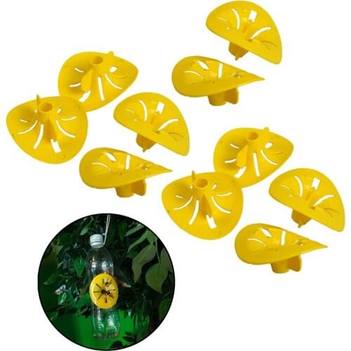 5PCS Reusable Bee Catcher Flower Shaped Flying Insects Funnel Pest Hornet Trap Catcher Wasp Insects Home Garden Wasp Traps