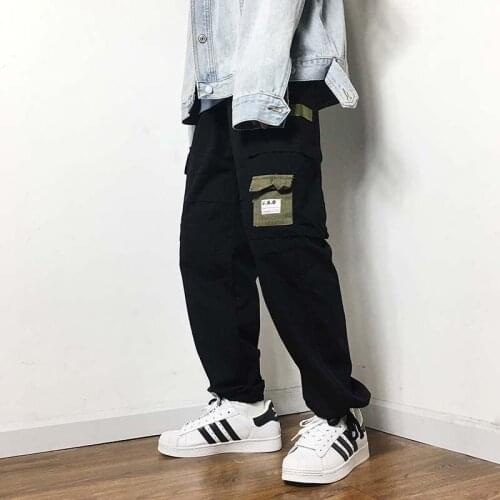 Fashion Harem Cargo Pants Cotton Men and Women Casual Streetwear Dance Wide Loose Baggy Hip Hop Joggers Pants Military Trousers
