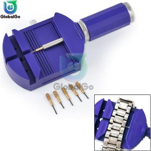 Bracelet Wrist Watch Band Adjuster Repair Tool Set Link Strap Remover Tools With 5 Pins Removal Tool
