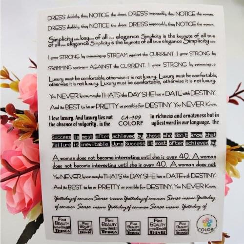 3D Nail Sticker English Letters Design Adhesive Art Stickers for Nails Foil Decoraciones Decals Manicure Accessories