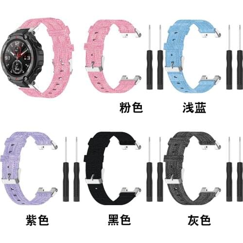 Nylon Band For Huami Amazfit T-Rex Replacement Strap For Xiaomi Amazfit T-REX Pro Smart Watch Bracelet Soft Sport Wrist Strap