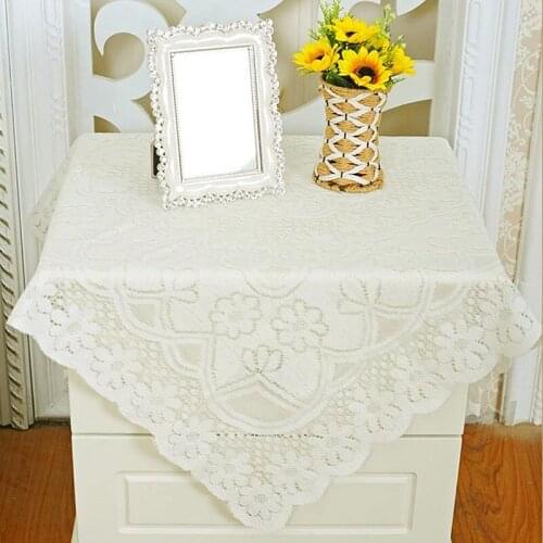 NEW Beautiful Lace Embroidery Tablecloth Dining Center Table Decoration Round Square Rectangle Oval Home Accessories