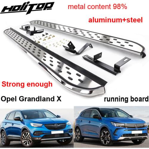 New arrival nerf bar side bar foot steps foot board for Opel Grandland X,thicken aluminium alloy,manufacture by famous factory