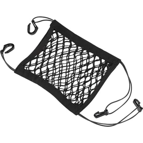 Car Barrier Seat Net Organizer 1pcs Universal Stretchy Auto Backseat Storage Elastic String Luggage Net Holder Pocket Vehicle