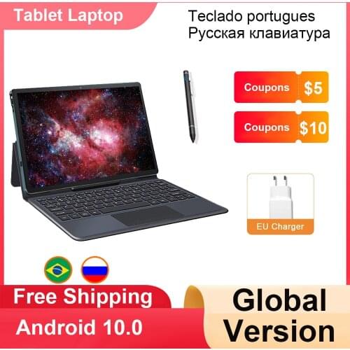 Orginal 11.6 Inch 2 in 1 Tablet Android 4G LTE MTK6797 10 Cores Android 8.0 for Drawing Tablets with Keyboard Mouse