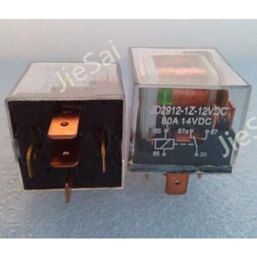 Transparent 5 pin 80A 12V 24VDC waterproof automotive relay