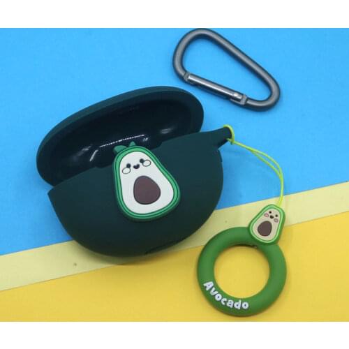 DIY Cute Earphone Case With Hook for Huawei Freebuds 4i Headphones Cover TWS Bluetooth Earphone Wireless Charging Box Bags