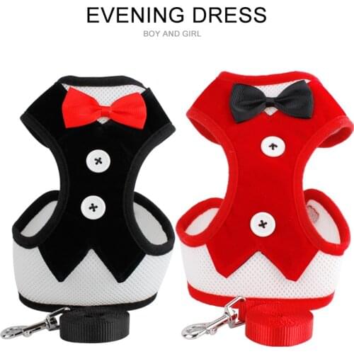 Mesh Cat Harness and Leash Set Rhinestone Breathable Cat Collar Harnesses Vest Pet Traction for Small Medium Dog Cat Puppy