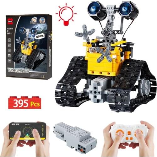 Compatible Technical APP Programming RC Crawler Robot Car Building Blocks Remote Control Electric Bricks Education Toys for Kids