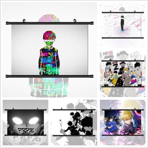 Mob Psycho 100 Kageyama Shigeo Arataka Reigen Anime Manga HD Print Wall Poster Scroll