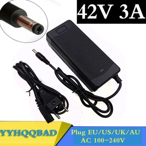 42V 3A Lithium Battery Charger for 10S 36V Electric Bike Li-ion Battery pack Charger High quality Strong heat dissipation