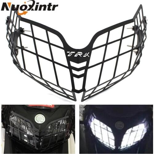 Nuoxintr Motorcycle Headlight Guard Protector Grille Covers Motocross Moto Dirt Bike ATV Accessories for Benelli TRK TRK502 502