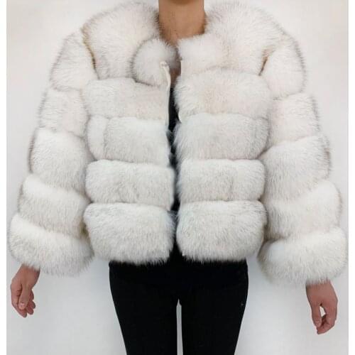 2021 Winter Women Real Fur Coat Natural Fox Fur Coat Real Fox Fur 7XL Women Jacket Winter Thick Warm Jackets Vest Custom Made