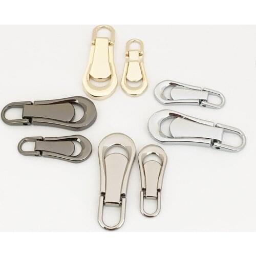 2PCS Metal Muti-Size Zipper Head Puller For DIY Sewing Craft Clothing Jacket Bag Sliders Repair Kits Accessiores Supplies