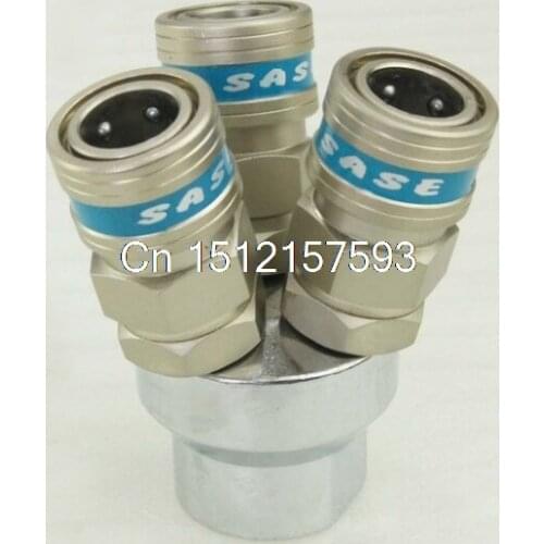 3 Way Quick Coupler Manifold Air Compressor Hose Spliter Connector