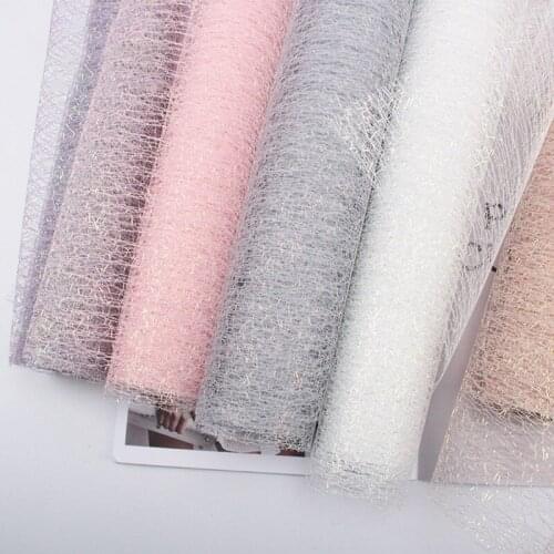4.5m*50cm/Roll Rainbow Net Yarn Packaging Florist Decorate Materials DIY Flowers Bouquet Gift Box Wrapping Craft Supplies Paper