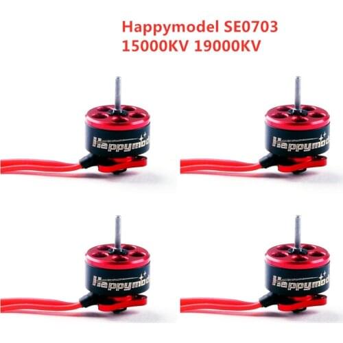 4PCS Happymodel SE0703 0703 15000KV 19000KV Brushless Motor For 60 80 100 FPV Racing RC Drone Cine Whoop Toothpick