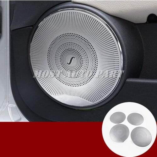 Interior Car Door Speaker Frame Trim Cover 4pcs For Benz C Class W204 2008-2013 Car Decoration Car Accesories Interior