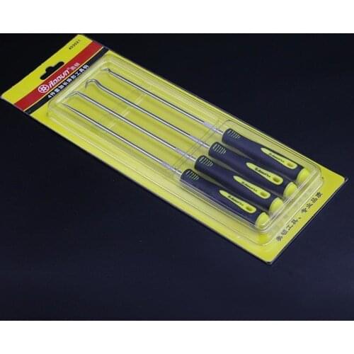 4Pcs Full Hook Angle Hook 240mm Chrome Alloy Steel Removal O-Ring Seal Tools