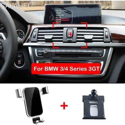 Car Mobile Phone Holder For BMW 1 3 4 5 7 Series F30 F31 Gravity Bracket Smartphone Navigation GPS Bracket Special Mount Steedy