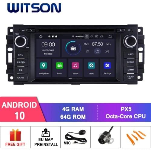 WITSON Android 10.0 4GB RAM+64GB FLASH 8 Octa Core CAR DVD for JEEP COMPASS COMMANDER LIBERTY PATRIOT Car Multimedia Player