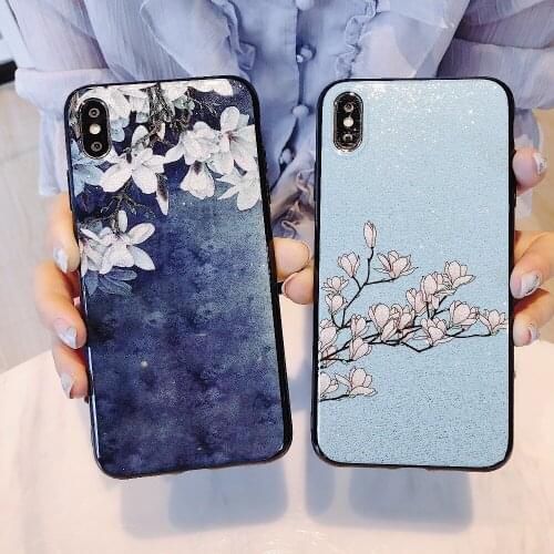 Glitter vintage flower case For Huawei P20 Lite Pro P9 P10 Plus Nova 2S 3 3i Mate 10 20 Lite Pro Honor 8X Play 9 V9 P Smart
