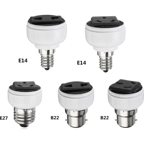 Bulb Holder Socket Holder Lamp Base Connector Accessories Lighting Fixture Bulb Base Screw Adapter White Lamp